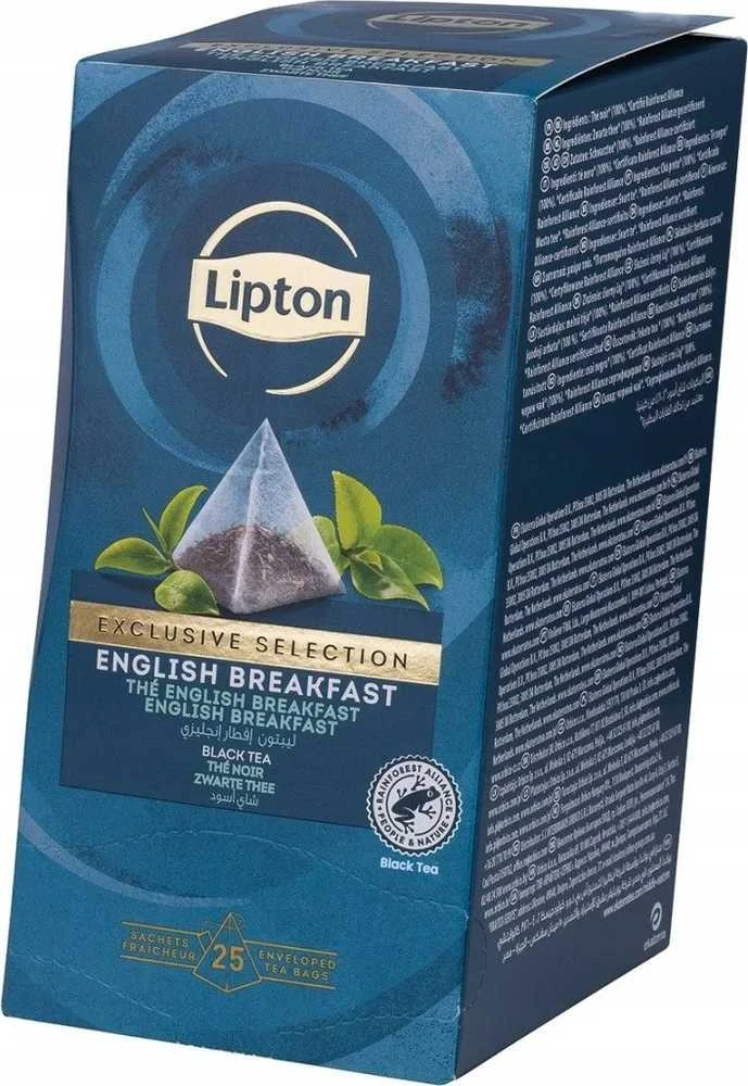 Lipton English Breakfast arbata, 25 piramidės formos maišeliai