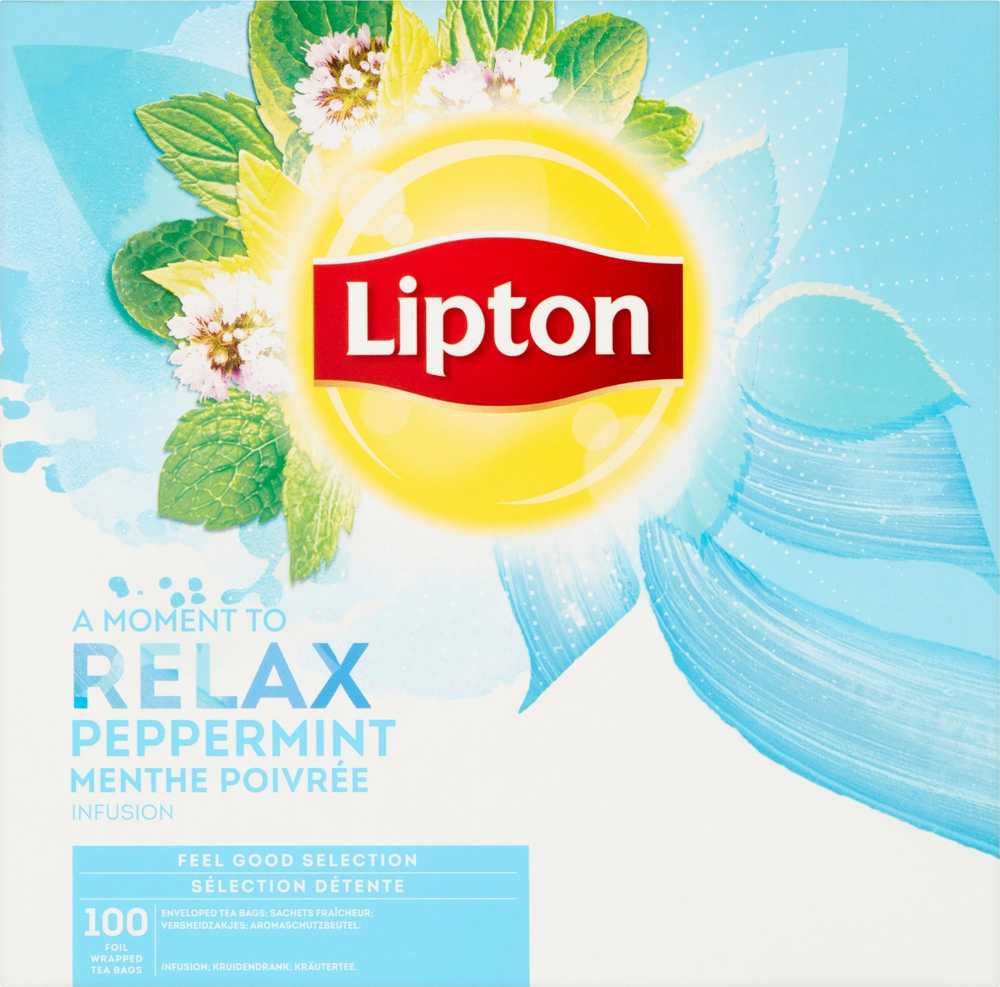 Arbata LIPTON Classic, su pipirmečių užpilu, 100 vnt. x 1,6 g.