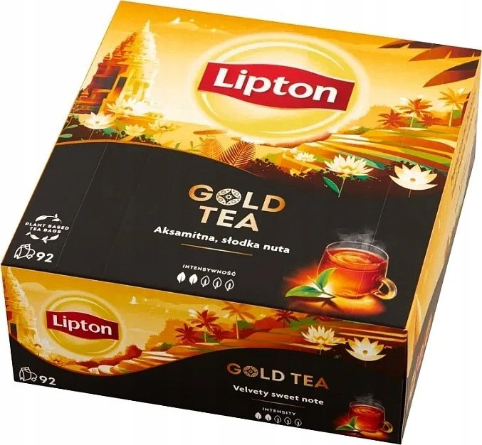 Lipton LIPTON arbata juoda, angliški pusryčiai, 92 pakeliai