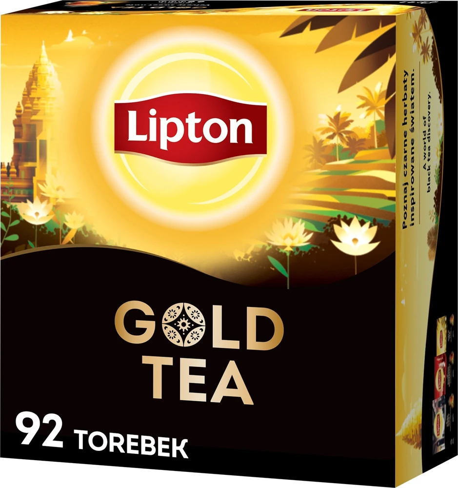 Lipton LIPTON arbata juoda, Gold Tea, 92 pakeliai