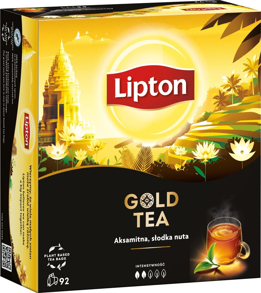 Lipton LIPTON arbata juoda, Gold Tea, 92 pakeliai