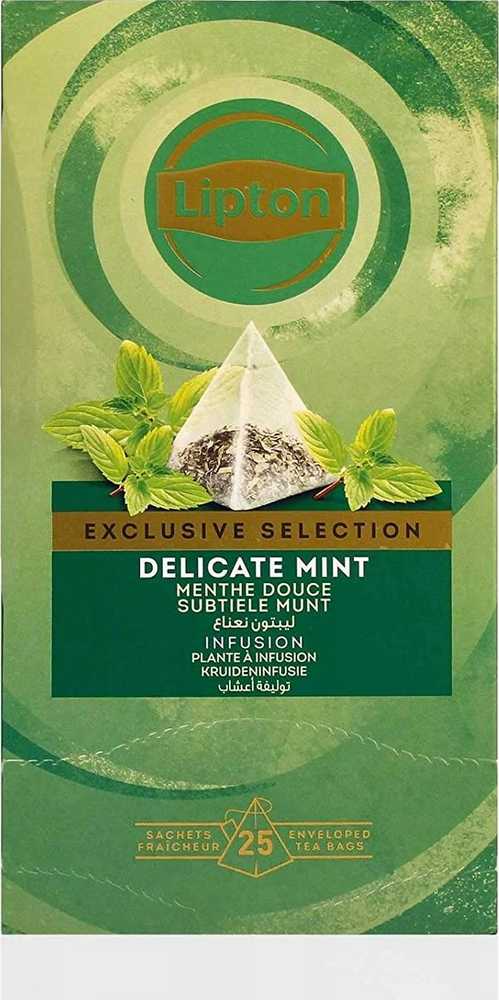 Lipton LIPTON arbata, piramidės, išskirtinis pasirinkimas, mėtinė, 25 pakeliai