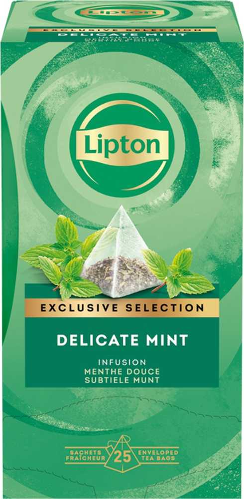 Lipton LIPTON arbata, piramidės, išskirtinis pasirinkimas, mėtinė, 25 pakeliai