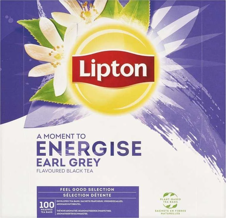 Lipton Earl Grey juodoji arbata, 100 pakelių