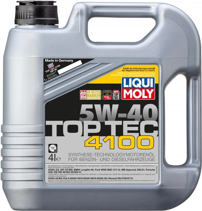 Variklio tepalas Liqui Moly Top Tec 4100 5W-40, 4 l