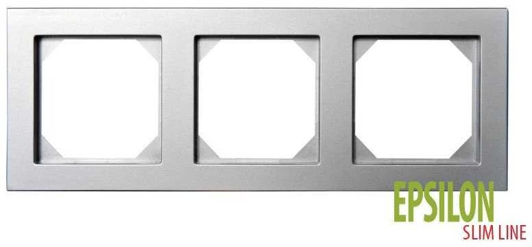 Trivietis rėmelis LIREGUS EPSILON, metalo spalvos