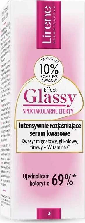Lirene Effect Glassy Intensyvus skaistinamasis rūgštinis serumas 30ml