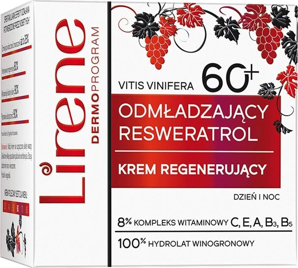 Lirene LIRENE_Rejuvenating Resveratrol regeneruojantis veido kremas 60+ dieninis ir naktinis 50ml