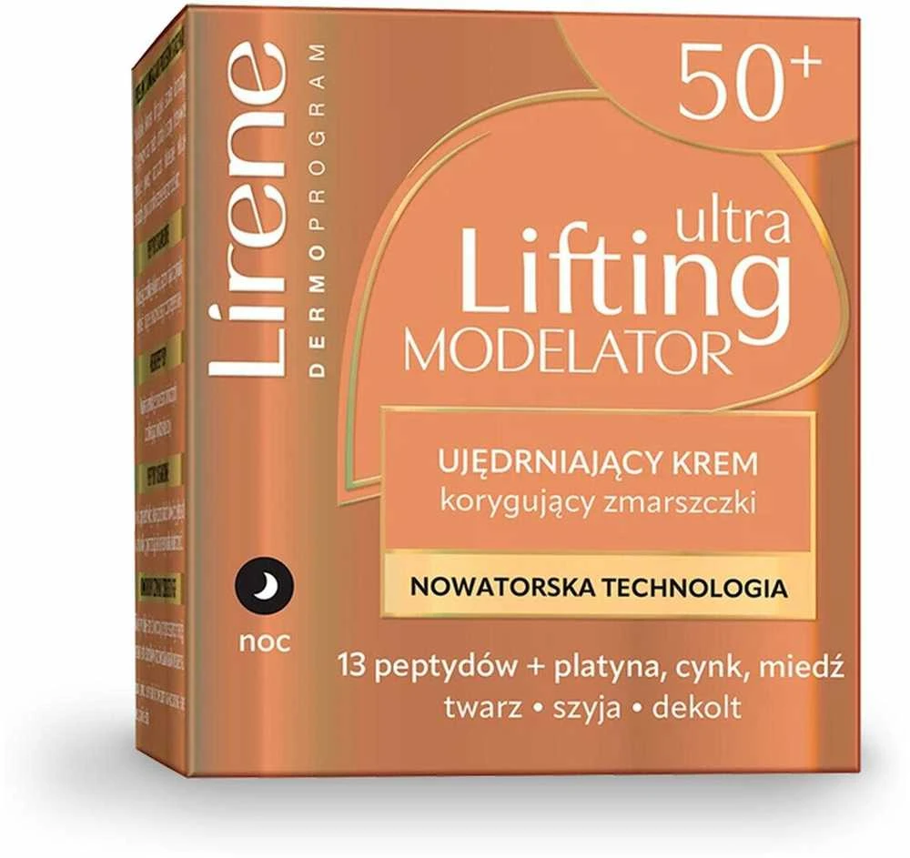 Lirene Itin stangrinamasis, raukšles koreguojantis naktinis kremas „Ultra Lifting Modelator“, 50 ml