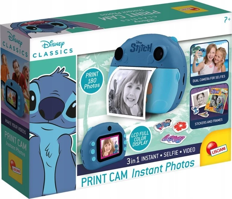 Lisciani Vaikiškas fotoaparatas su spausdintuvu Stitch