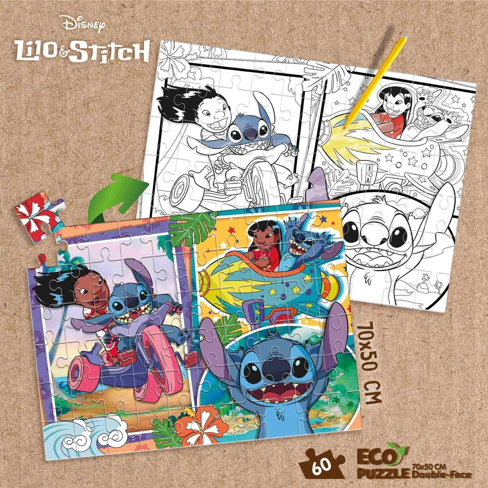 Lisciani Dėlionė 60 vnt. - Lilo & Stitch