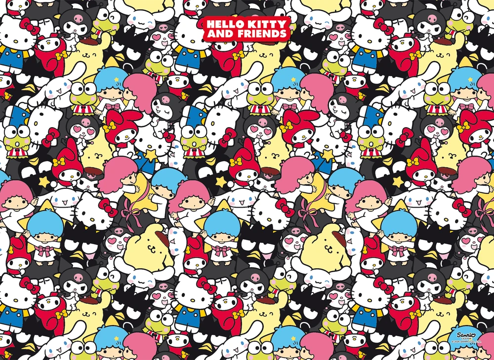 Lisciani Dėlionė + plakatas, 1000 vnt. - Hello Kitty