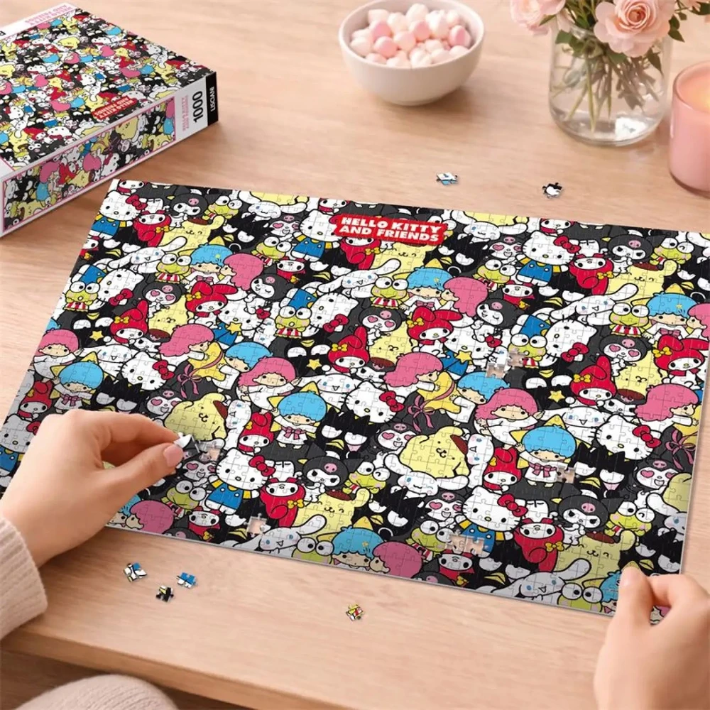 Lisciani Dėlionė + plakatas, 1000 vnt. - Hello Kitty
