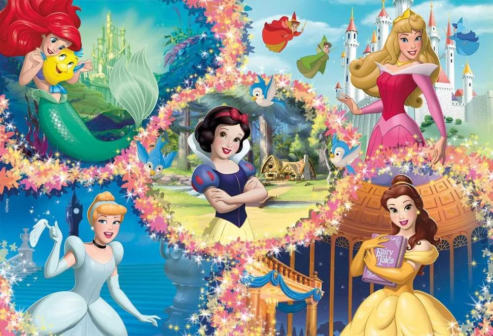 Lisciani LISCIANI DISNEY Dėlionė DF MAXIFLOOR 2X60 PRINCESS