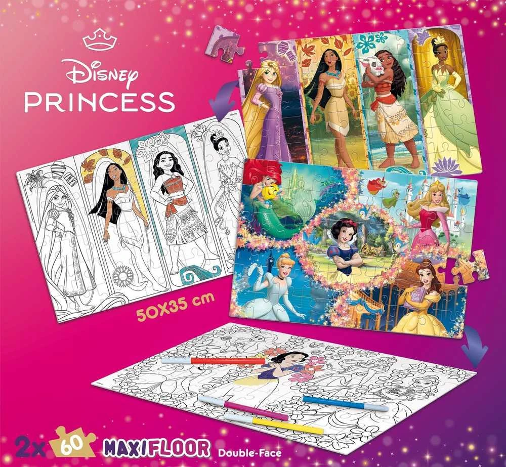 Lisciani LISCIANI DISNEY Dėlionė DF MAXIFLOOR 2X60 PRINCESS