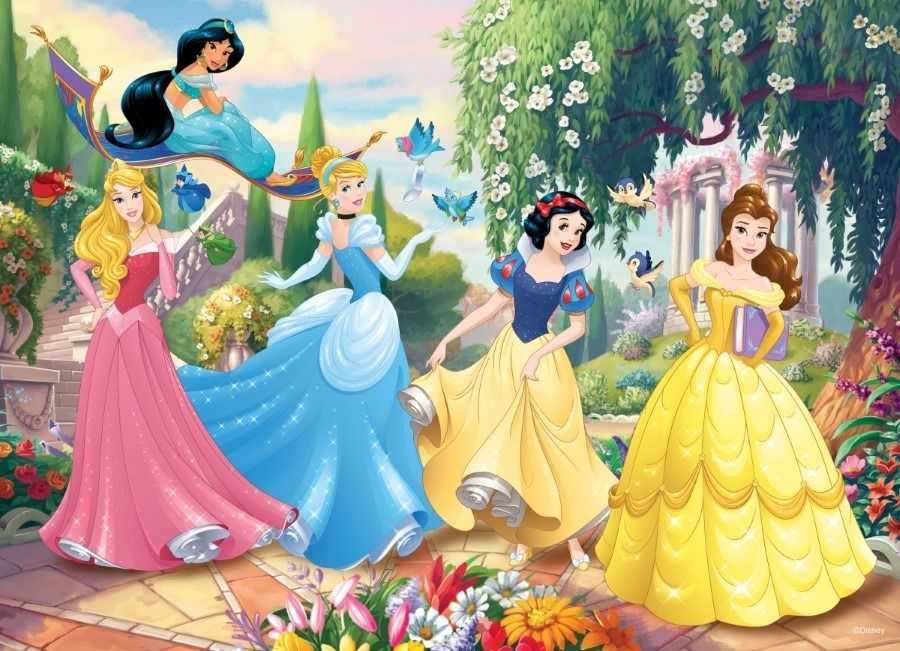 Lisciani Lapai Dvipusė dėlionė 108 Disney princesės