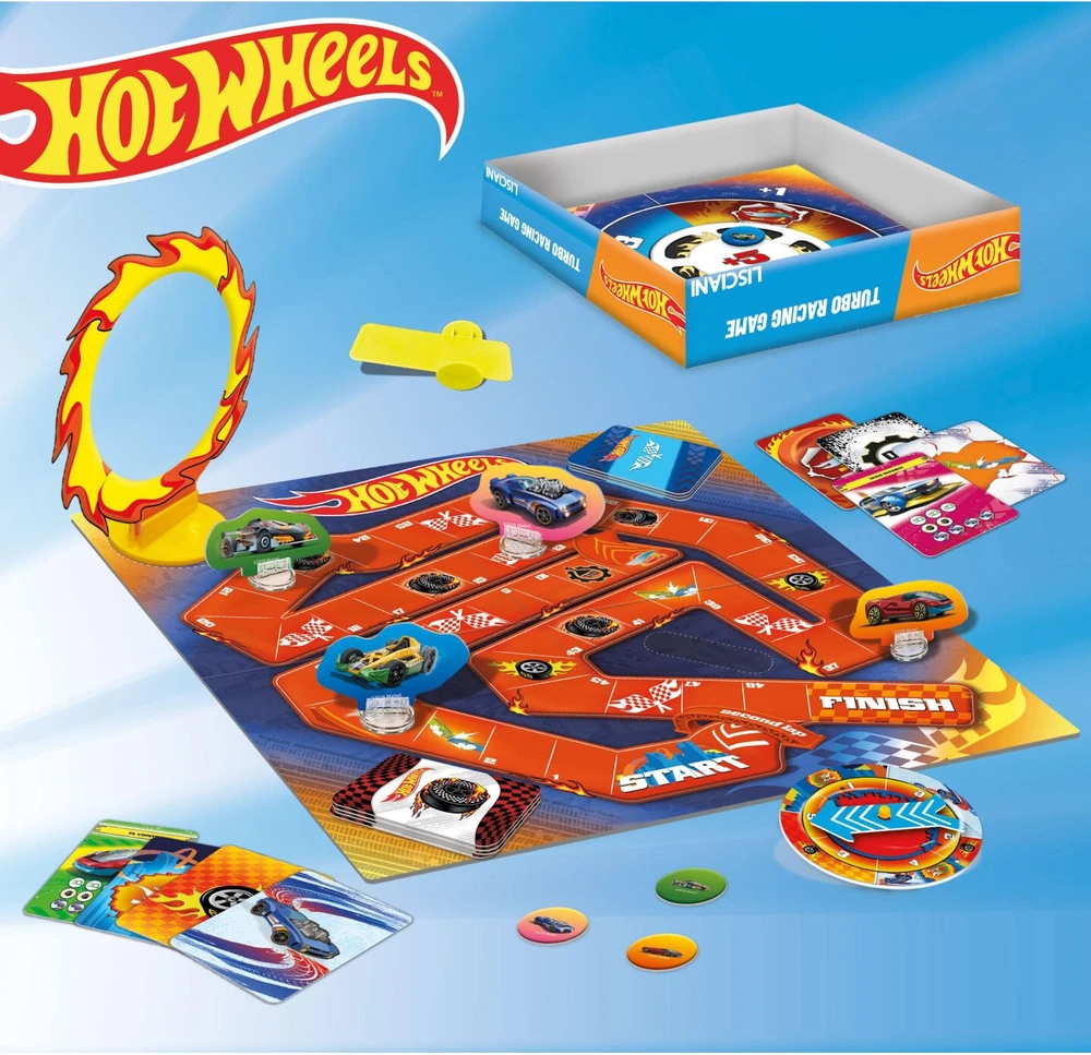 Lisciani Hot Wheels Turbo lenktynės su tramplinu (304-120475)