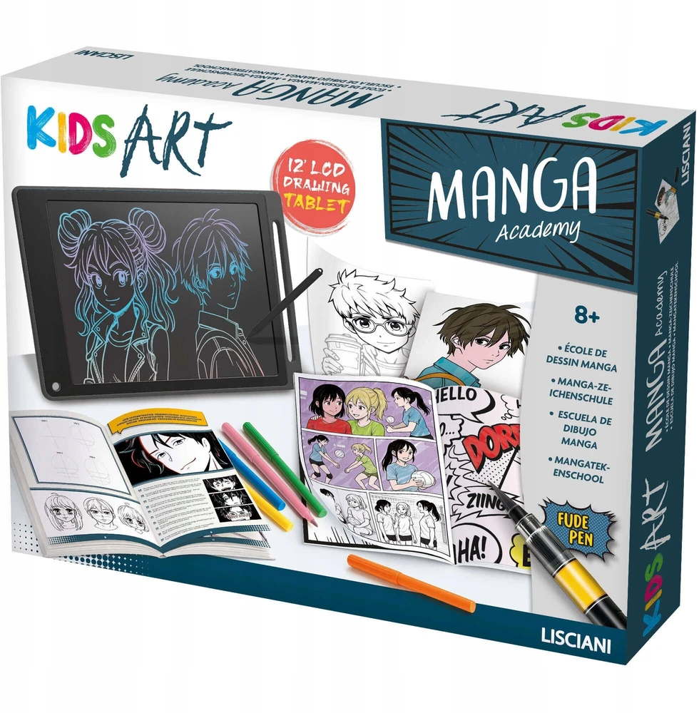 Lisciani Rinkinys Vaikų piešimo rinkinys – Manga Lab