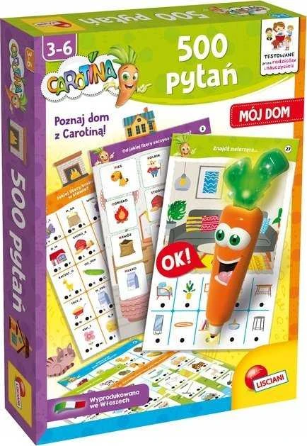 Lisciani Gra „Carotina“ žaidimo 500 klausimų – Mano namai