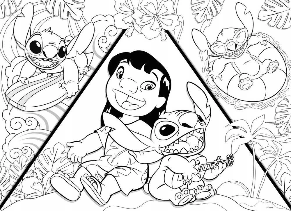 Dante Lisciani LISCIANI Dėlionė DF MAXIFLOOR 150 LILO & STITCH