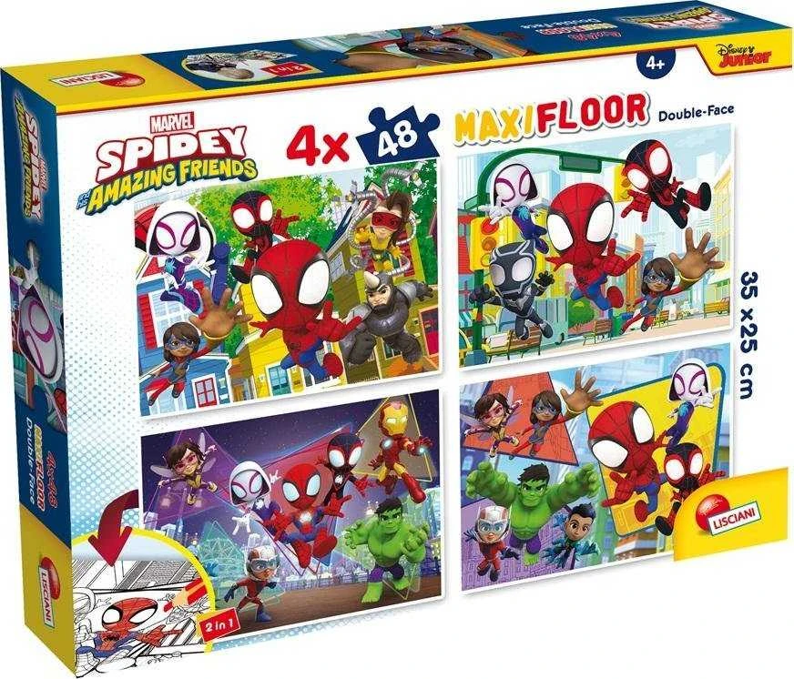 Lisciani LISCIANI MARVEL Dėlionė DF MAXI FLOOR 4 X 48 SPIDEY