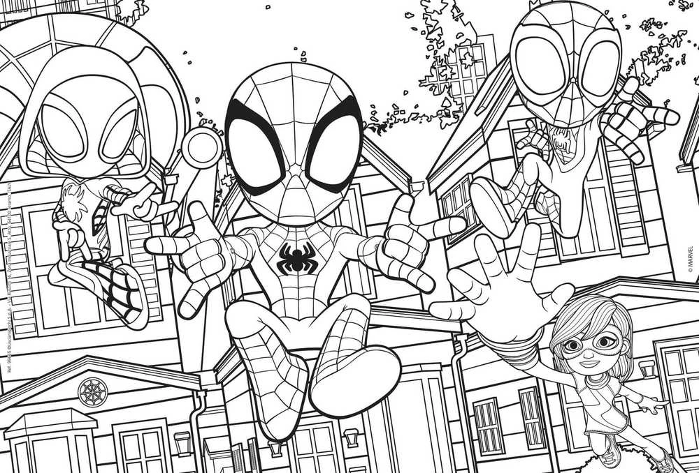 Lisciani LISCIANI MARVEL Dėlionė DF PLUS 24 SPIDEY - THIS IS A TEAM!.