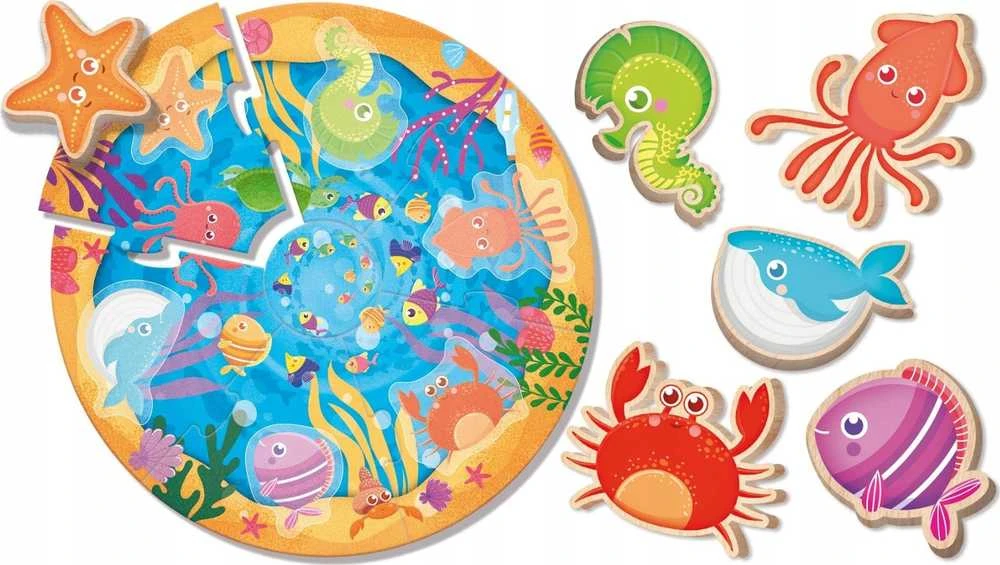 Lisciani LISCIANI MONTESSORI BABY WOOD Dėlionė ROUND