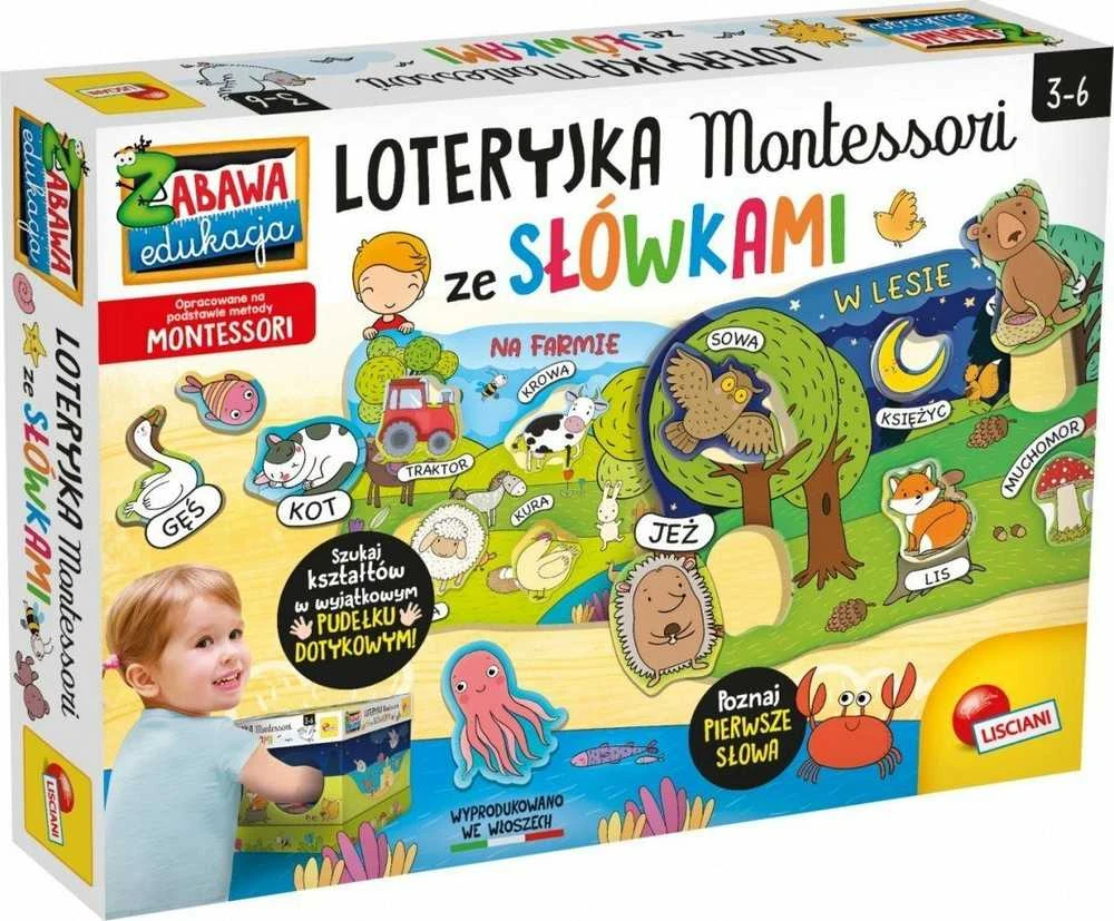 Dėlionė Lisciani LISCIANI MONTESSORI LOTERYJKA ZE SŁÓWKAMI MONTESSORI