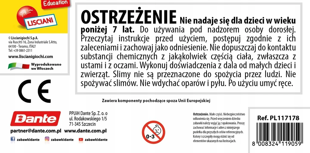 Lisciani Rinkinys Slumi rinkinys - minkštas vanduo
