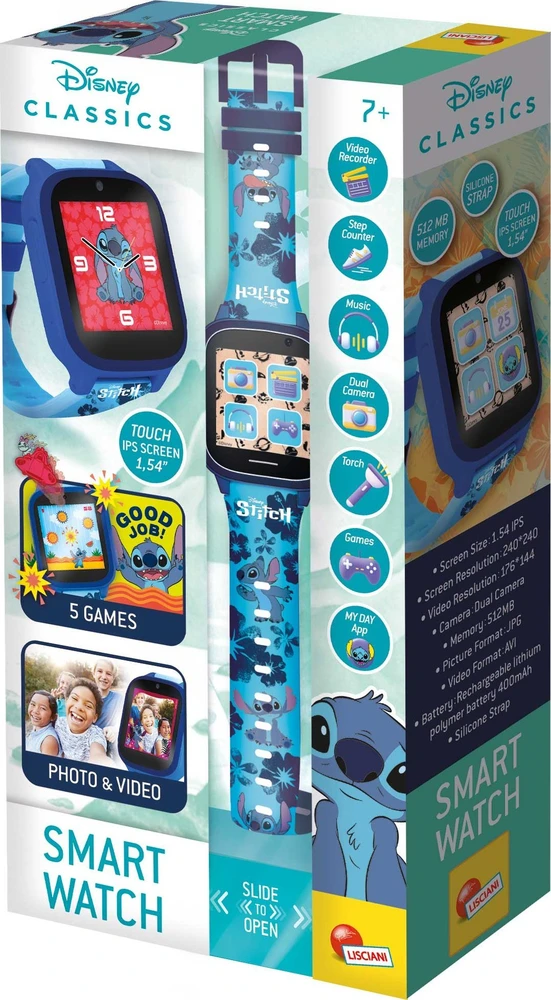 Lisciani Išmanusis laikrodis vaikams su Stitch personažu