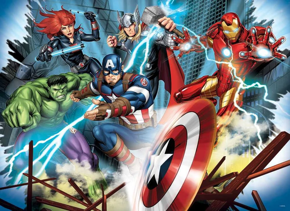 Dante Lisciani LISCIANI MARVEL Dėlionė DF MAXI FLOOR 150 AVENGERS