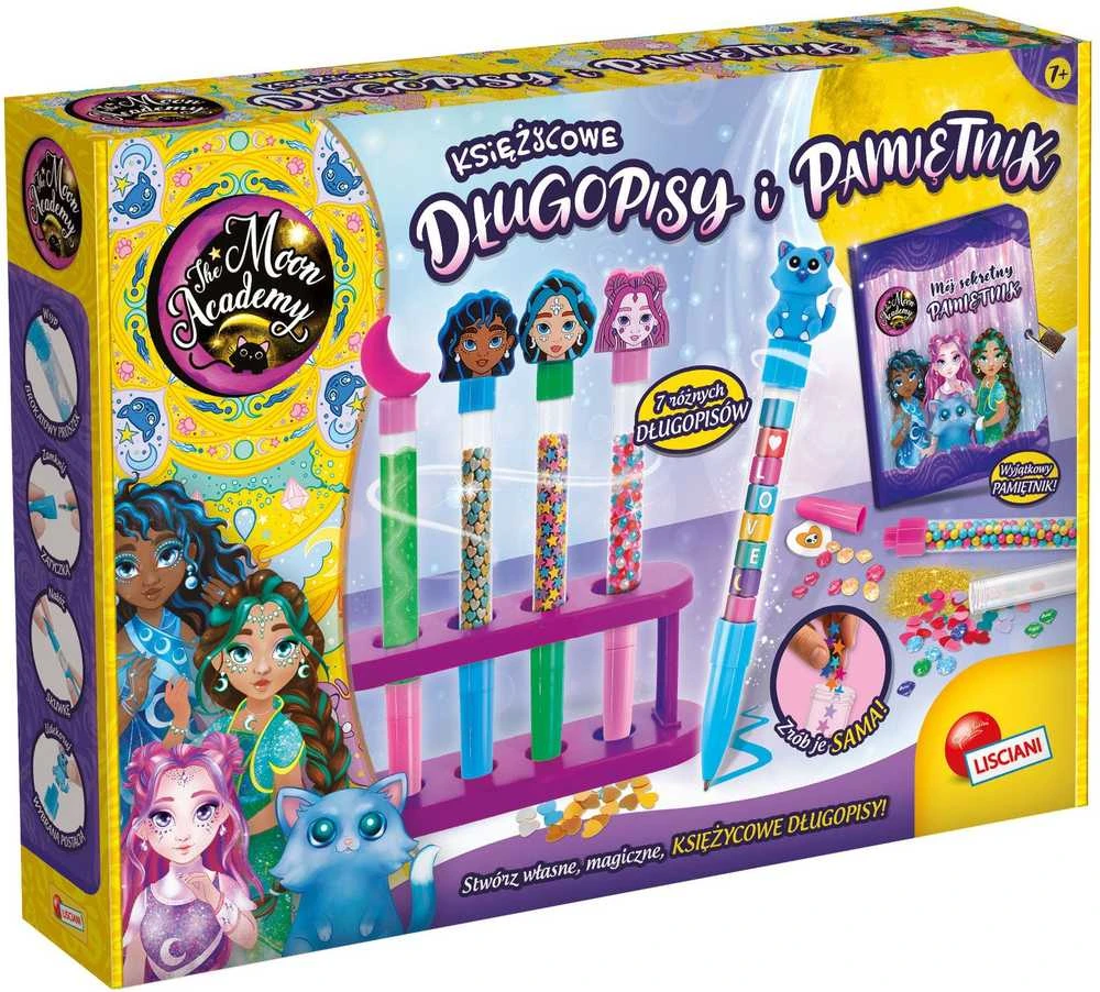 Lisciani Rinkinys „Moon Academy“ kūrybinis rinkinys „Moon Pens and Dienoraštis“