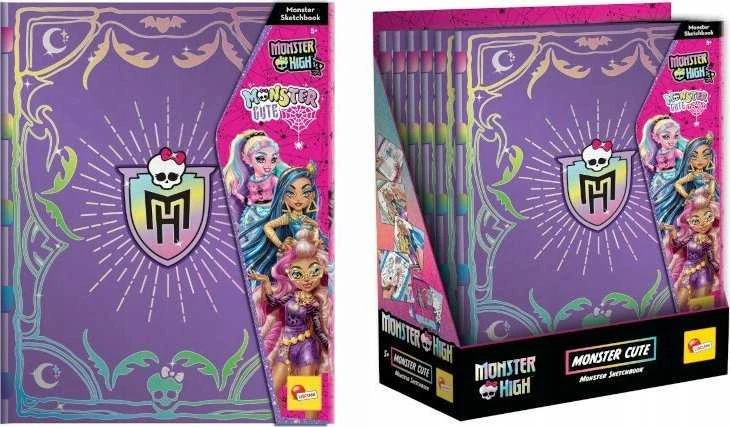Lisciani „Monster High“ mielas eskizų knygelės dienoraštis