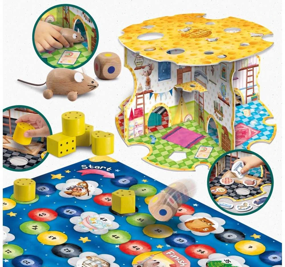 Lisciani Medinis Montessori žaidimas su pelėda ir nameliu