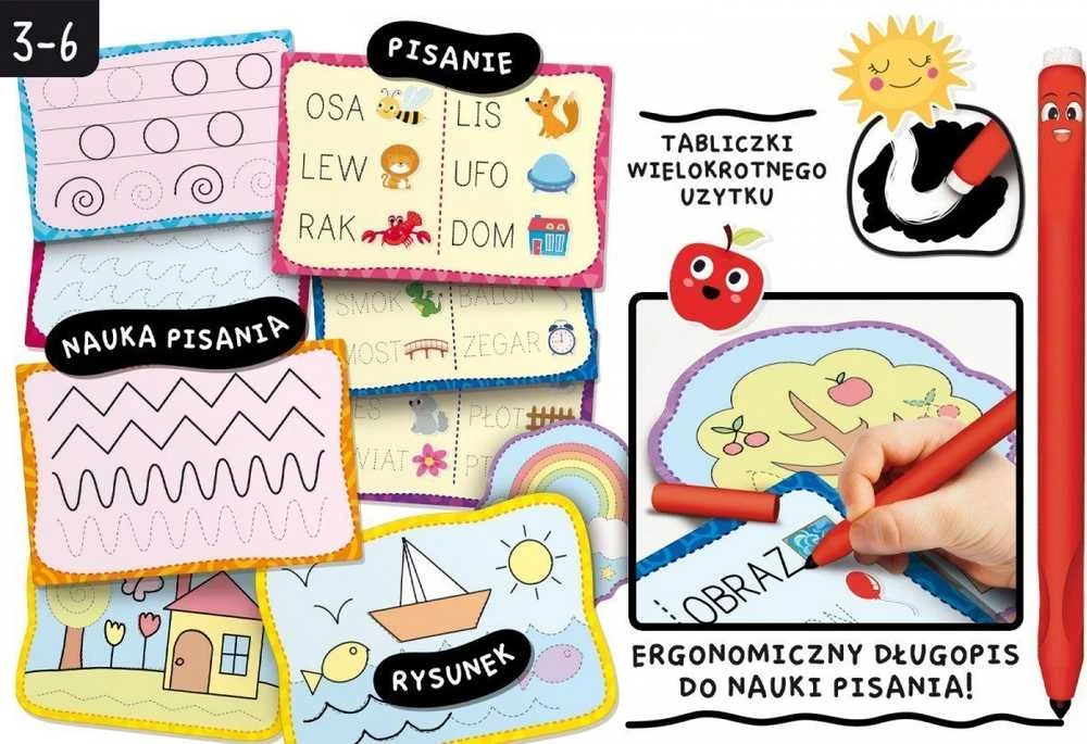 Lisciani Montessori rašymo mokymo rinkinys su 18 lentelių