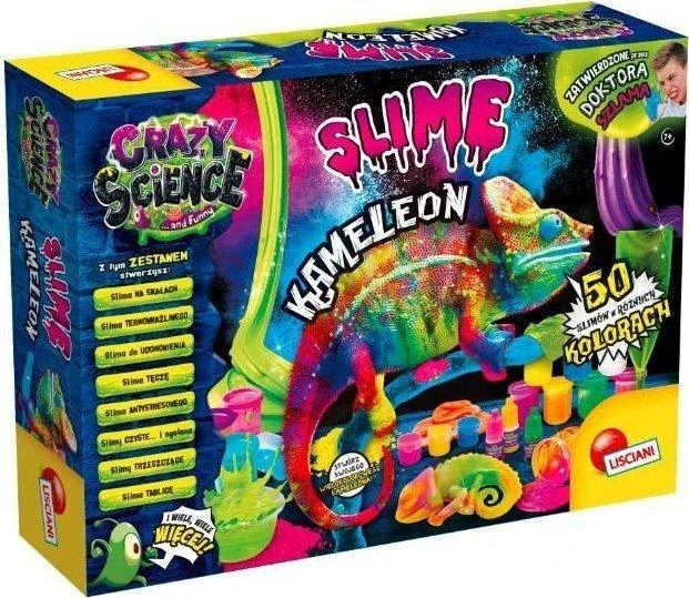 Lisciani Rinkinys „Crazy Science“ gleivių chameleonų rinkinys