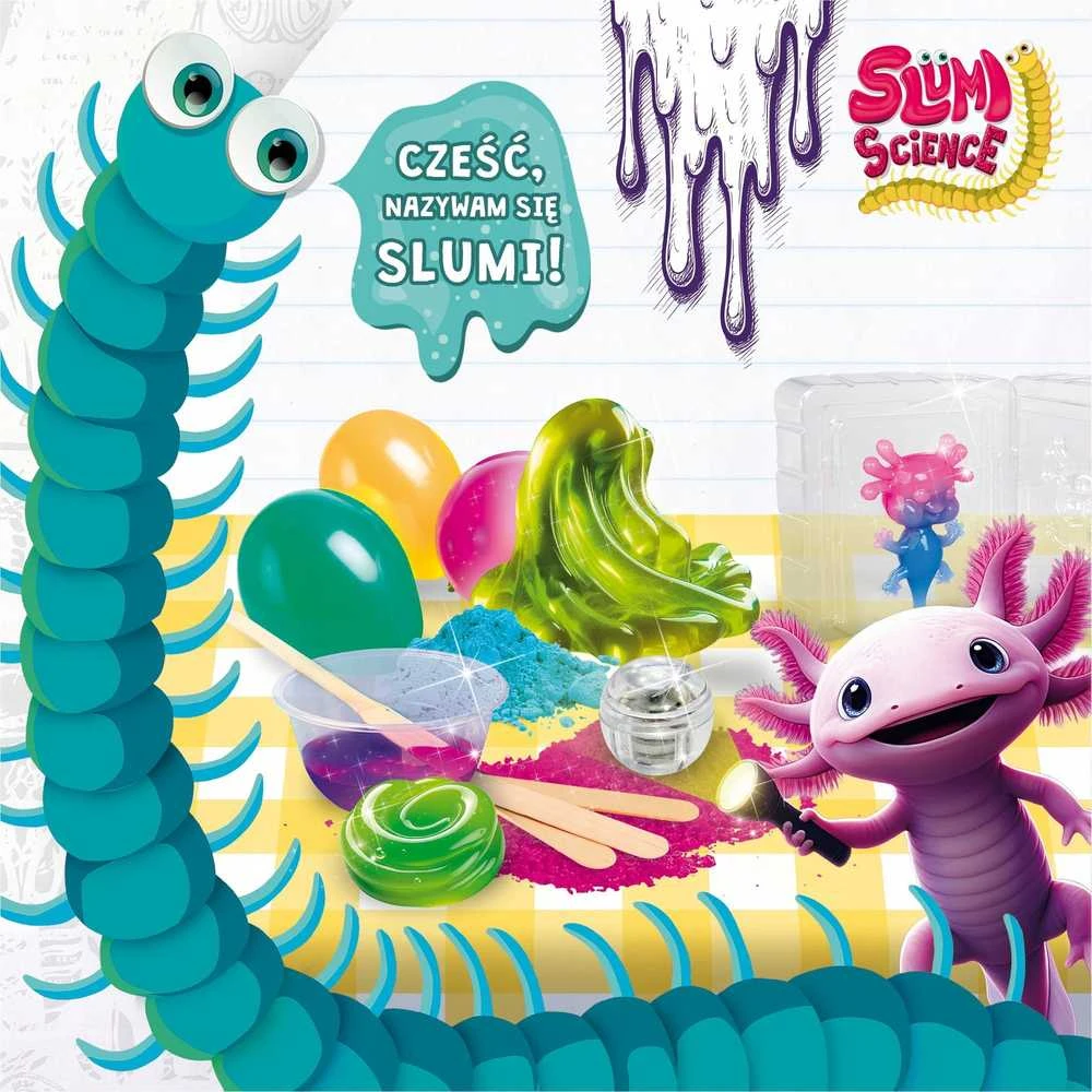 Lisciani Rinkinys „Slumi Science“ rinkinys – minkštas, tamsoje šviečiantis