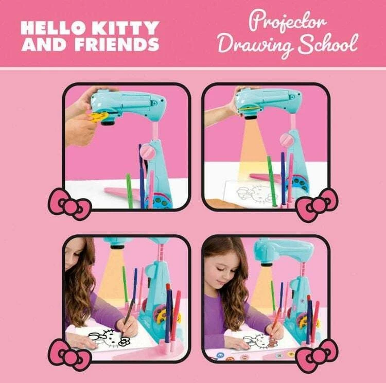 Lisciani Piešimo mokykla su projektoriumi Hello Kitty and Friends (304-119707)