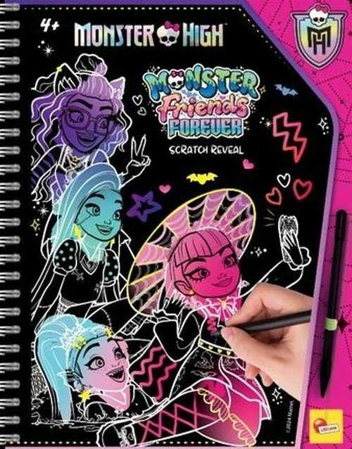 LISCIANI Monster High braižymo knyga Monster friends forever, 12822