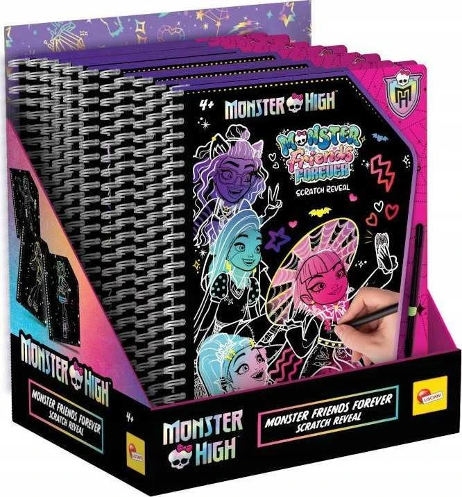 LISCIANI Monster High braižymo knyga Monster friends forever, 12822