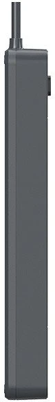 Listwa TRACER Power Line+ mobiliųjų įrenginių maitinimo laidas su viršįtampių apsauga, 5 m (4 lizdai + 3x USB A, 5V 2.4A)