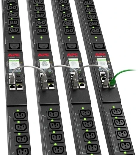 APC Rack PDU 9000 Switched APDU9959NA3 - jednostka rozdziału energii (Rack - do montażu) - prąd zmienny 200/208 V - 3.3 kW - 3300 VA - Ethernet 10/100/1000 - wejście, wejście NEMA L6-20 - wyjścia: 24 (21 x IEC 60320 C13/C15, 3 x IEC 60320 C19
