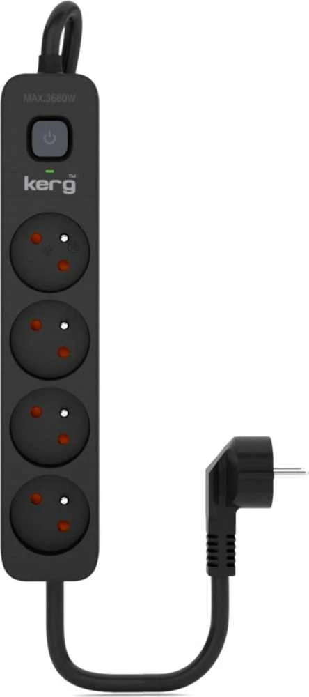 KERG maitinimo juosta su automatiniu jungikliu-4 lizdai 16A 5m