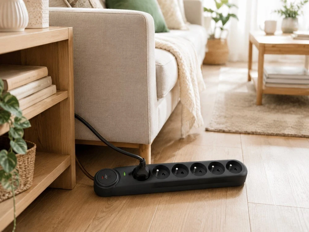 Extension cord 5 sockets Art F2115 5 m juodas