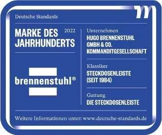 „Brennenstuhl Premium-Line“ viršįtampių apsaugos maitinimo lizdas 6 lizdai 5 m juodas (1951160402)