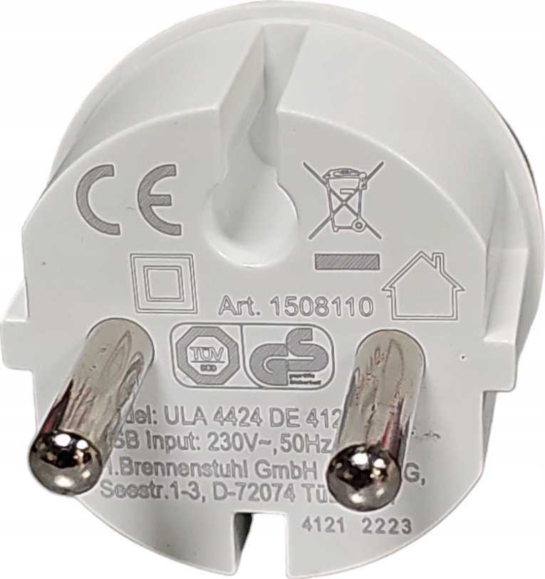 Listwa zasilająca Brennenstuhl Brennenstuhl Steckdoseneinsatz Schuko mit USB 2.4