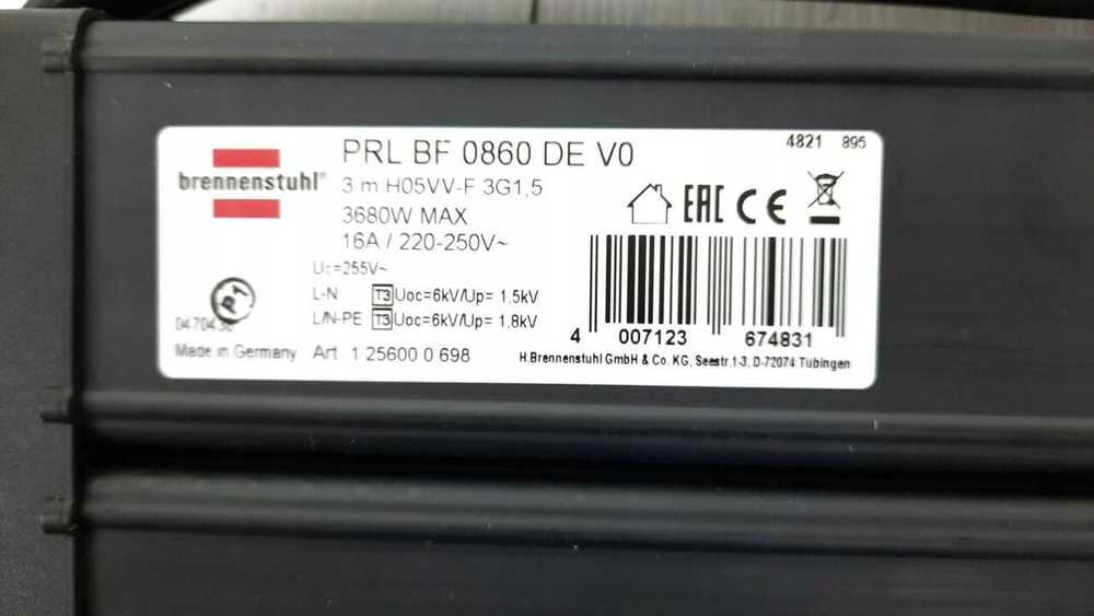 Listwa zasilająca Brennenstuhl Brennenstuhl Premium-Line DUO ÜSS 8fold juodas