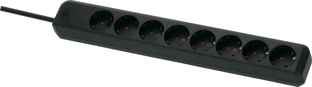 Listwa zasilająca Brennenstuhl Eco-Line Steckdosenleiste 8-fach juodas 5m H05 (1159300015)