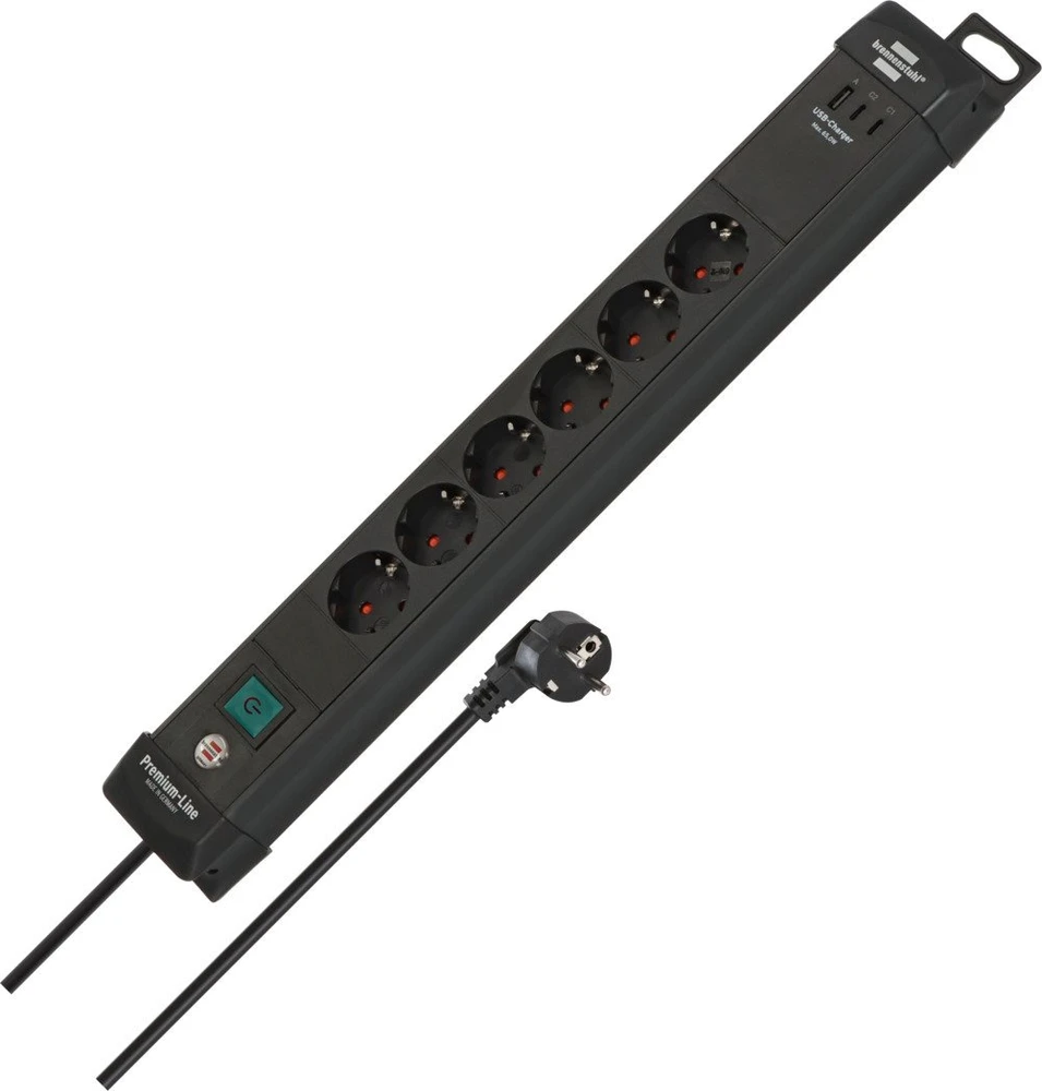 Listwa zasilająca Brennenstuhl Premium-Line 6 gniazd Juodas (1951160613)