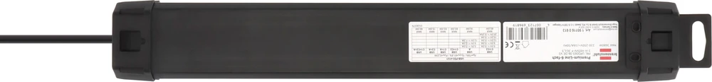 Listwa zasilająca Brennenstuhl Premium-Line 6 gniazd Juodas (1951160613)